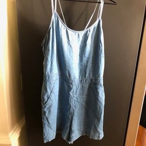 denim romper